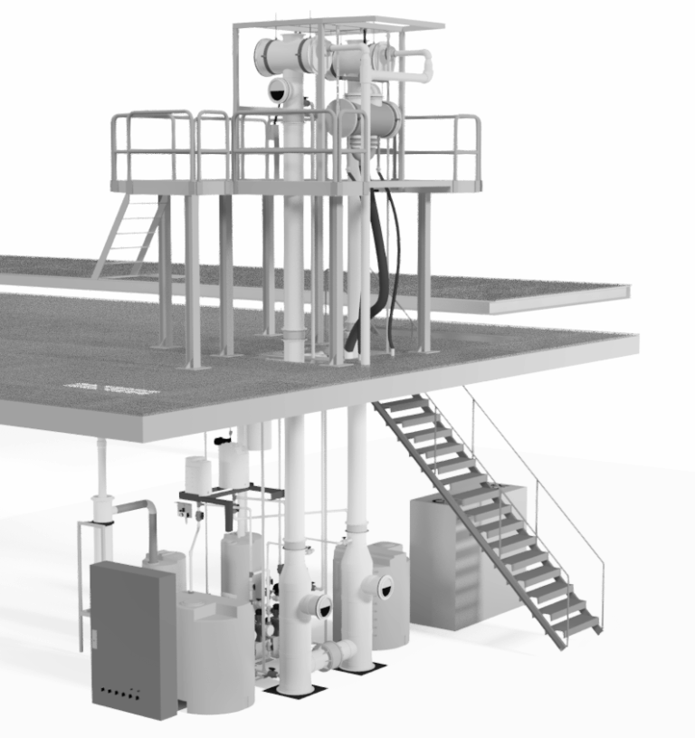 Diagram av MEAB:s pulserande U-kolonn